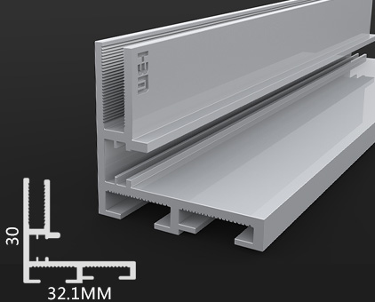 HBMC-W-30超薄卡布燈箱鋁型材(加厚壁厚款)
